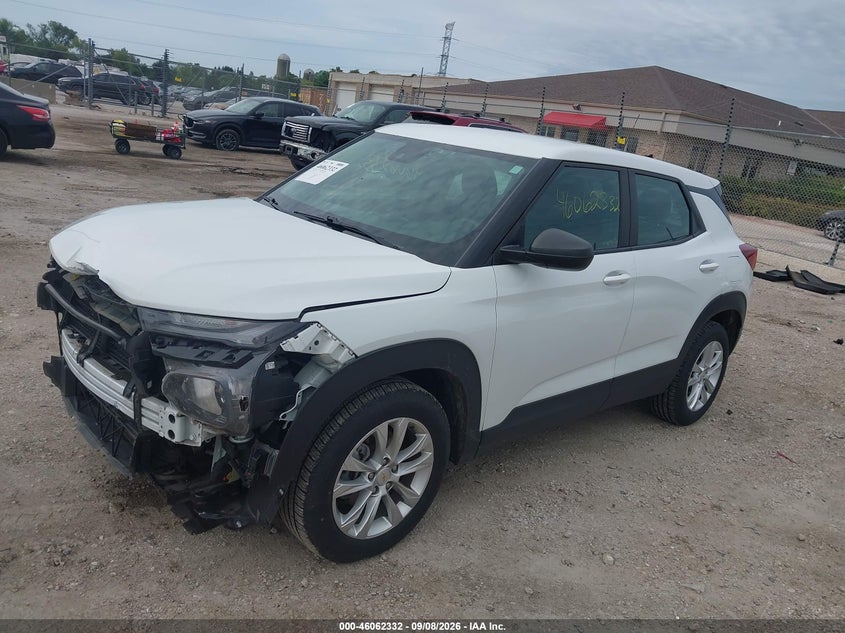 Vin: kl79mms28pb023054, lot: 46561859, chevrolet trailblazer fwd ls 20232