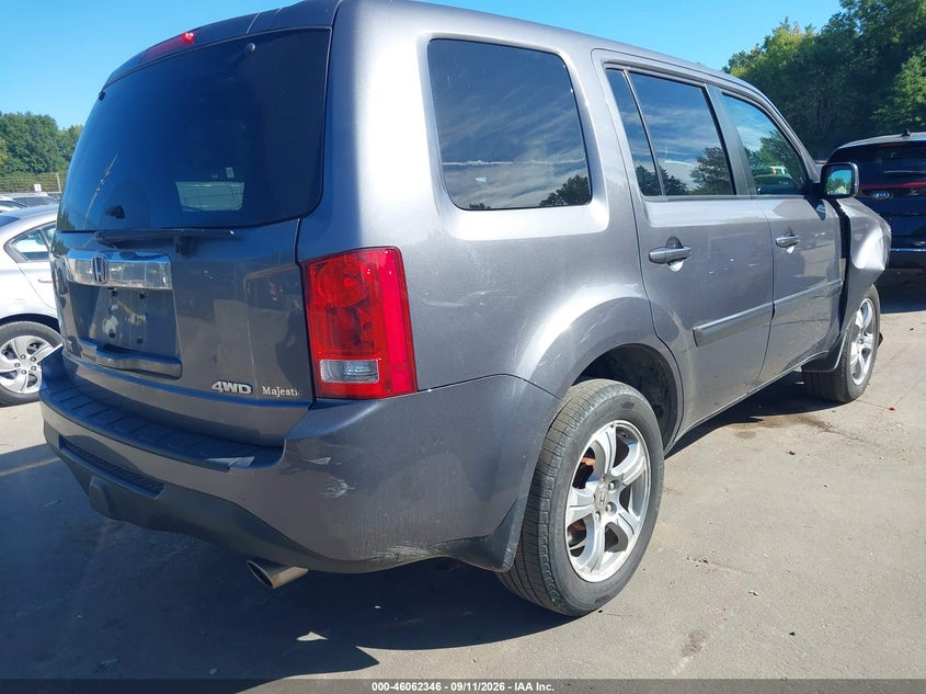 Vin: 5fnyf4h57eb006122, lot: 46561873, honda pilot ex-l 20144