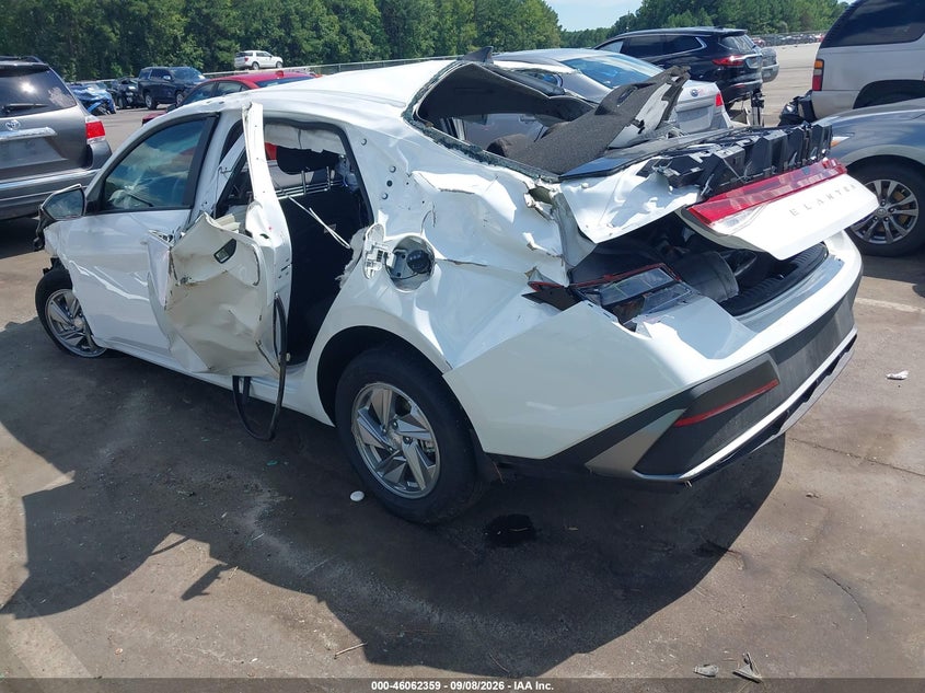 Vin: kmhll4dg9tu168599, lot: 46561886, hyundai elantra se 20263