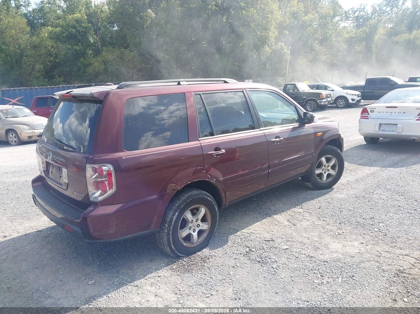 HONDA PILOT 2007 VIN 2HKYF18547H511991