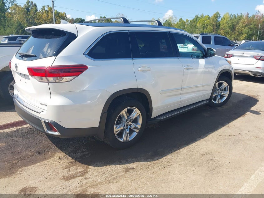 Vin: 5tdyzrfh9js239278, lot: 46561971, toyota highlander limited 20184