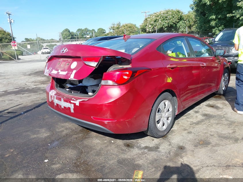 Vin: 5npdh4ae0gh704580, lot: 46561978, hyundai elantra se 20164