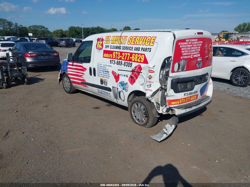 Vin: zfberfbt7g6b19165, lot: 46561982, ram promaster city tradesman slt 20163