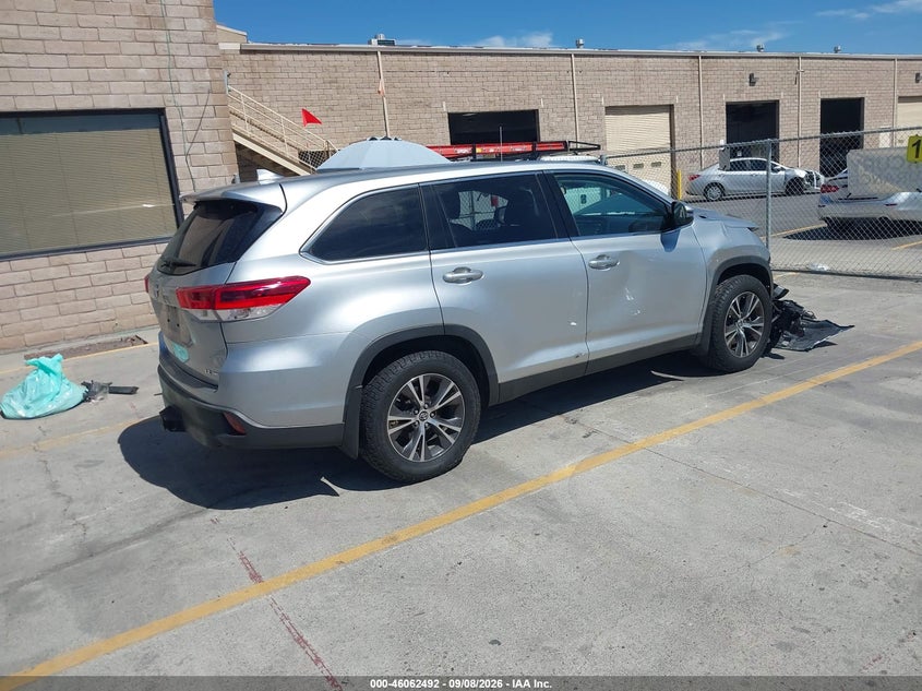 Vin: 5tdbzrfh1ks932093, lot: 46562019, toyota highlander le plus 20194