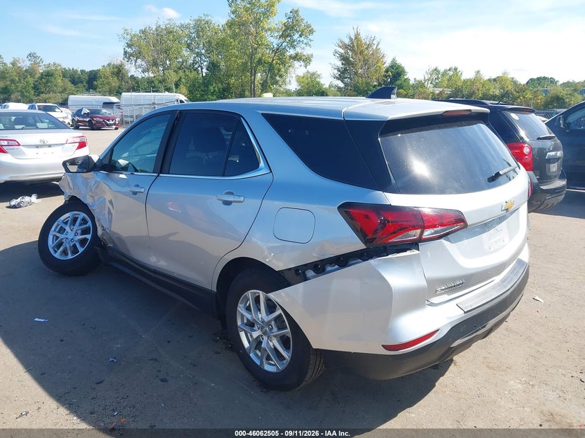 Vin: 3gnaxkev3ns193106, lot: 46562032, chevrolet equinox fwd lt 20223