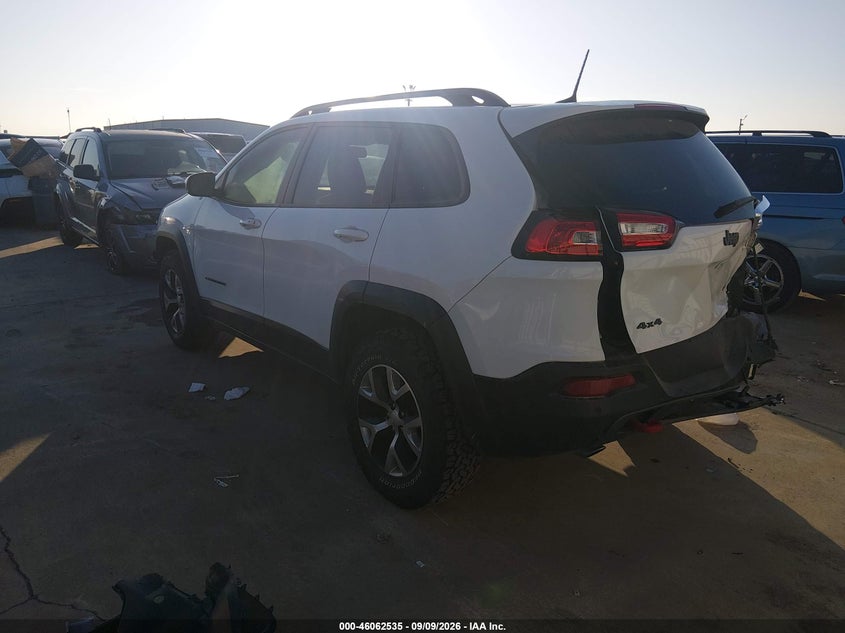 Vin: 1c4pjmbx9jd532211, lot: 46562062, jeep cherokee trailhawk 4x4 20183