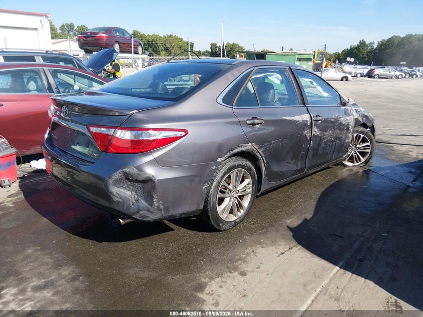 Vin: 4t1bf1fk4fu029598, lot: 46562105, toyota camry se 20154