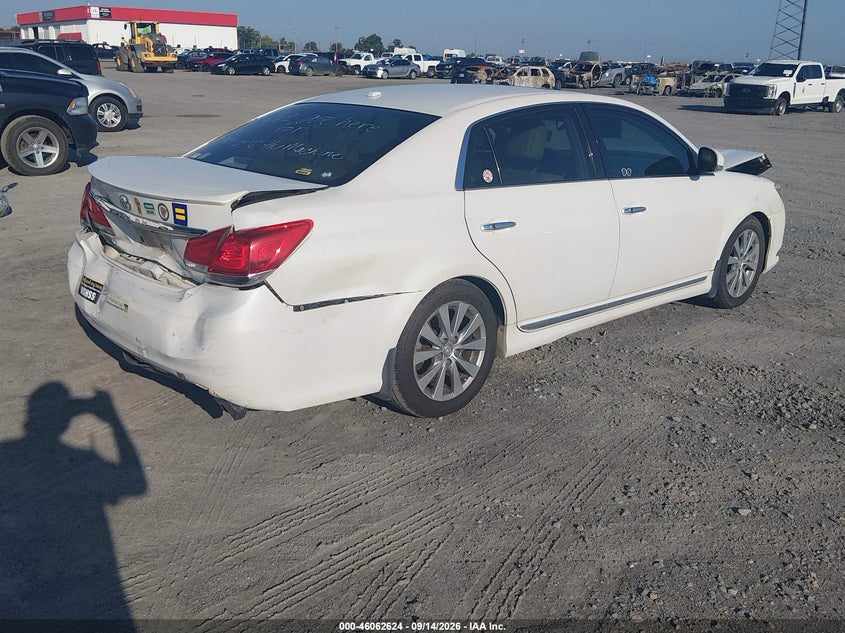 Vin: 4t1bk3db1cu469218, lot: 46562151, toyota avalon limited 20124
