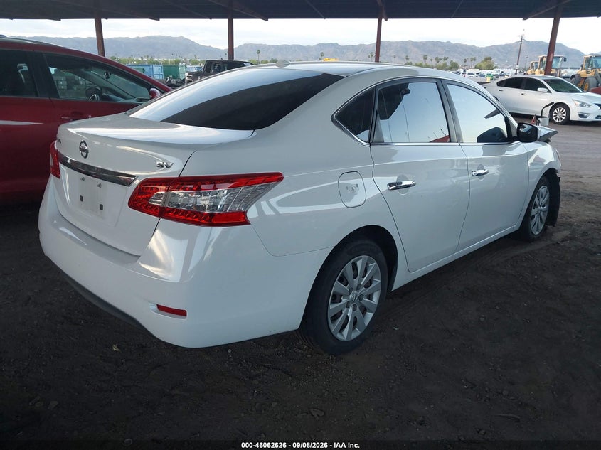 Vin: 3n1ab7apxfl655199, lot: 46562153, nissan sentra sv 20154