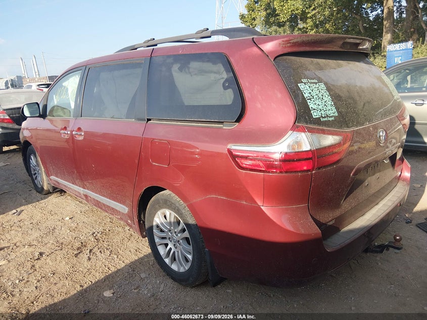 Vin: 5tdyz3dc3hs778252, lot: 46562200, toyota sienna xle premium 8 passenger 20173