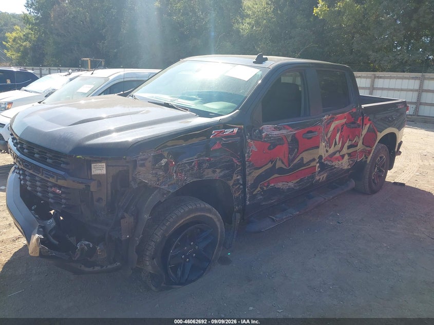 Vin: 1gcpycef8lz184397, lot: 46562219, chevrolet silverado 1500 4wd  short bed custom trail boss 20202