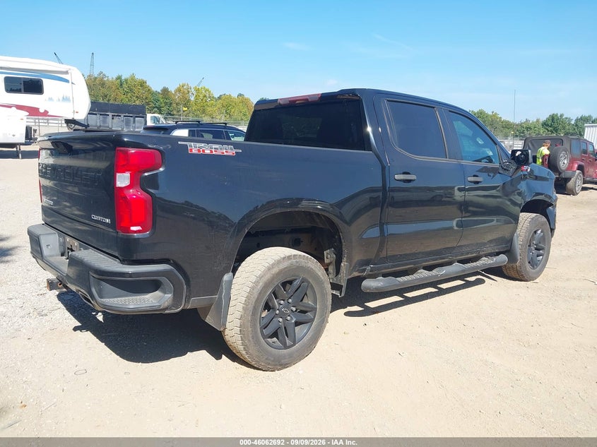 Vin: 1gcpycef8lz184397, lot: 46562219, chevrolet silverado 1500 4wd  short bed custom trail boss 20204