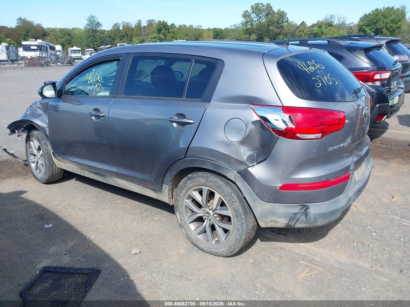 Vin: kndpb3ac1g7823735, lot: 46562232, kia sportage lx 20163