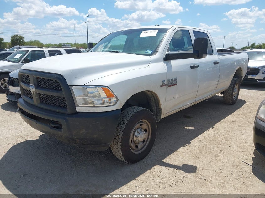 Vin: 3c6ur5hl7jg365184, lot: 46562233, ram 2500 tradesman  4x4 8' box 20182