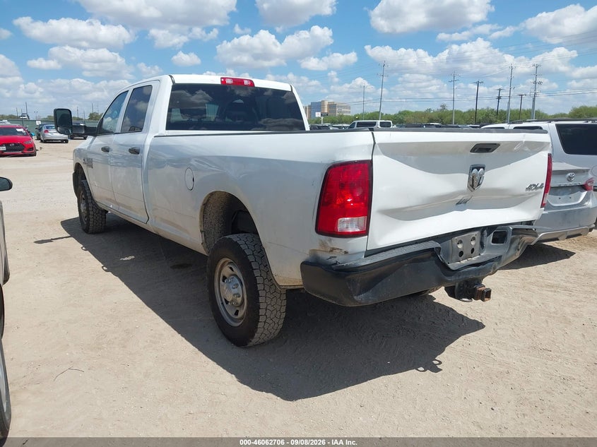 Vin: 3c6ur5hl7jg365184, lot: 46562233, ram 2500 tradesman  4x4 8' box 20183