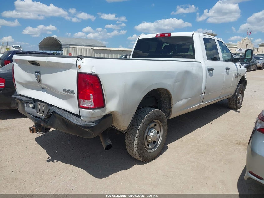 Vin: 3c6ur5hl7jg365184, lot: 46562233, ram 2500 tradesman  4x4 8' box 20184