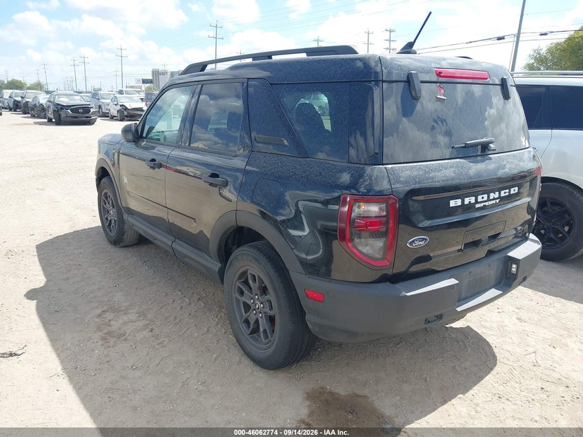 Vin: 3fmcr9b6xrrf54017, lot: 46562301, ford bronco sport big bend 20243