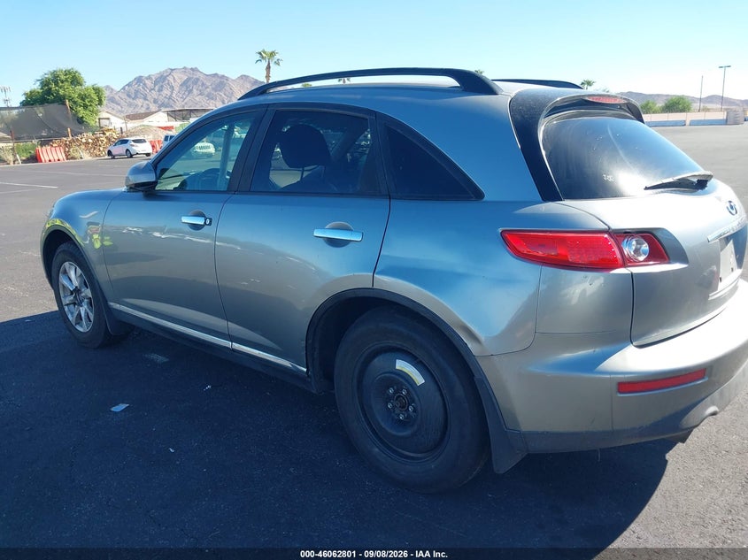 INFINITI FX35 2006 VIN JNRAS08W46X201617