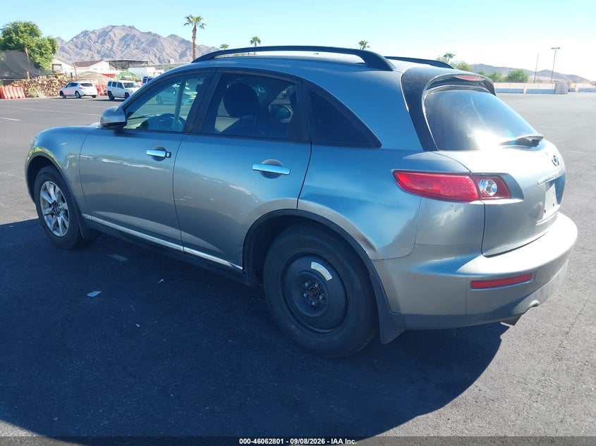 INFINITI FX35 2006 VIN JNRAS08W46X201617