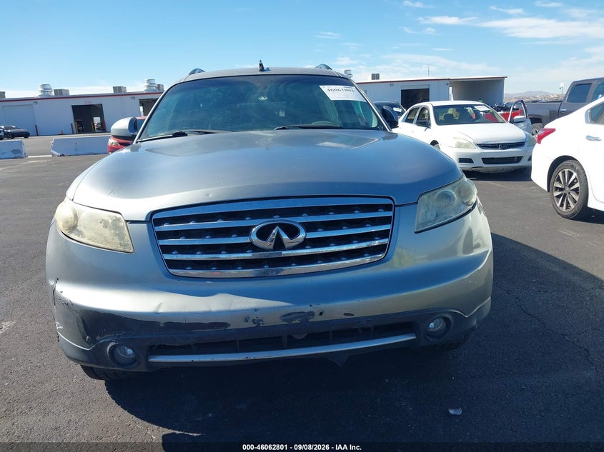 INFINITI FX35 2006 VIN JNRAS08W46X201617