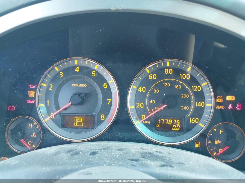 INFINITI FX35 2006 VIN JNRAS08W46X201617