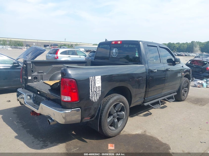 Vin: 1c6rr7gt7js144390, lot: 46562369, ram 1500 big horn  4x4 6'4 box 20184
