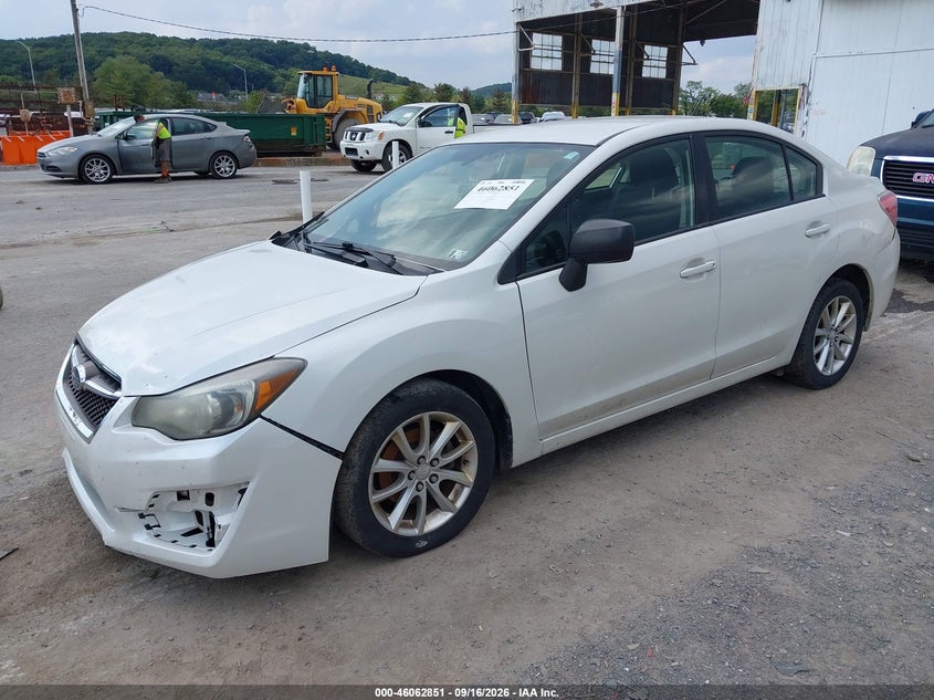 Vin: jf1gjaa65eh016276, lot: 46562379, subaru impreza 2.0i 20142