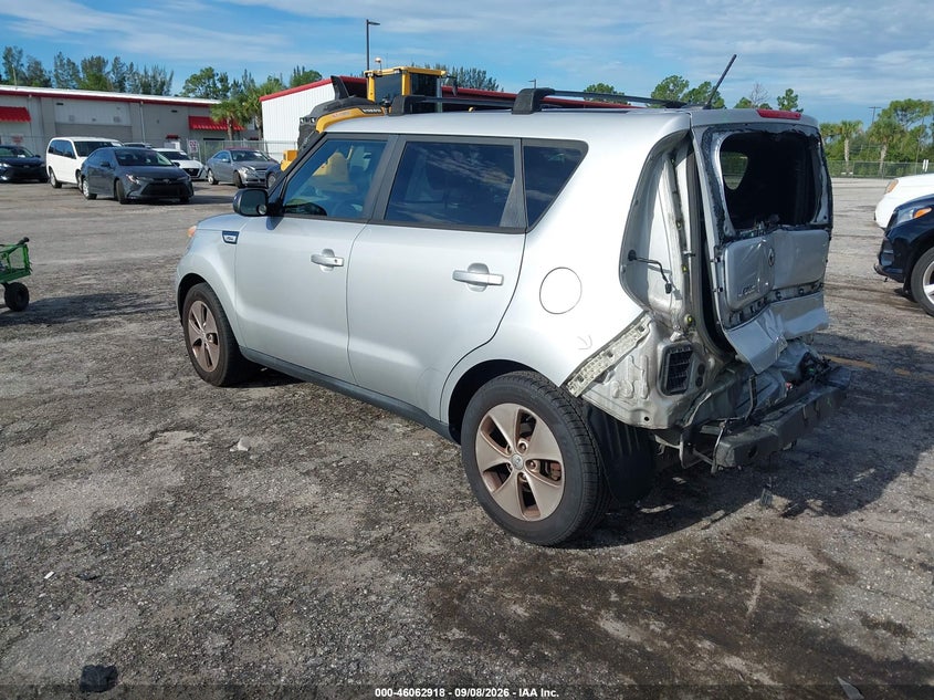 Vin: kndjn2a2xg7842900, lot: 46562445, kia soul 20163