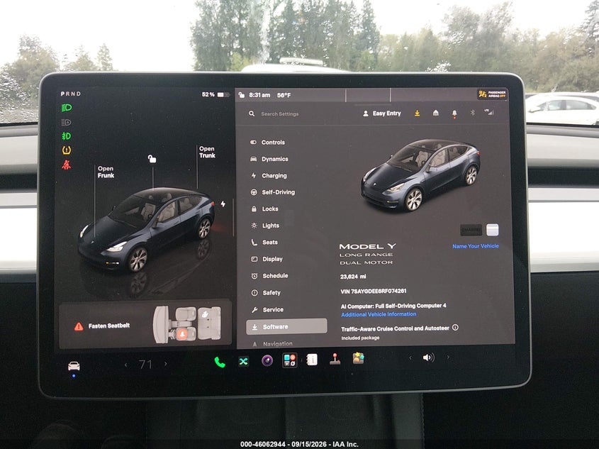 TESLA MODEL Y 2024 VIN 7SAYGDEE6RF074261