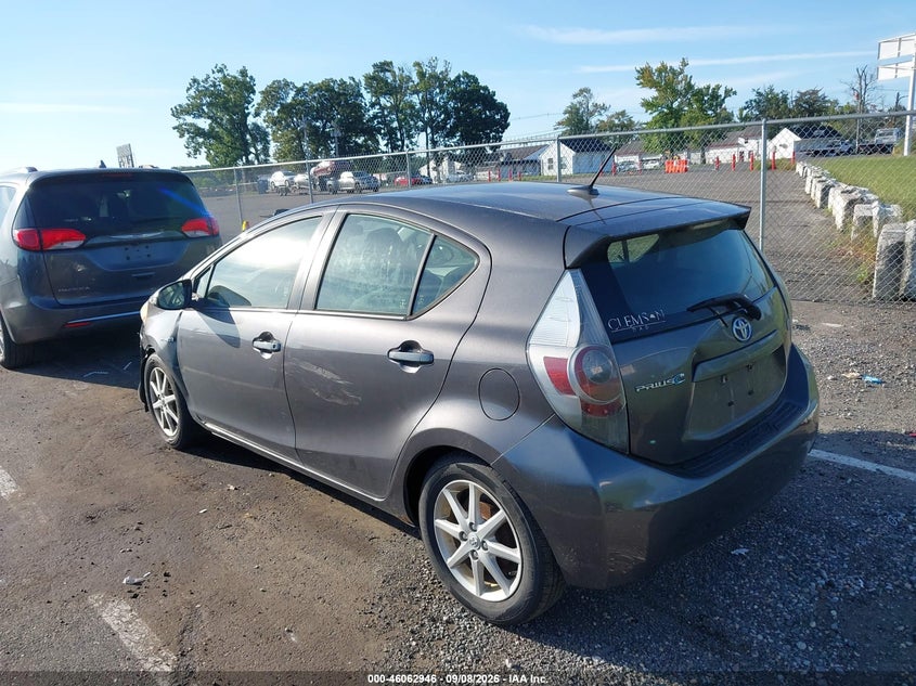 Vin: jtdkdtb31c1028233, lot: 46562473, toyota prius c three 20123
