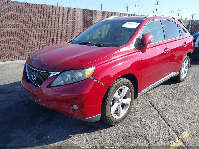 Vin: 2t2zk1ba9ac001597, lot: 46562626, lexus rx 350 20102