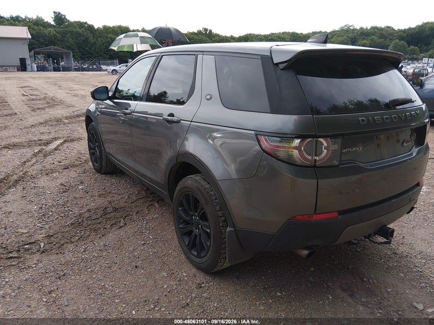 Vin: salcp2bg4hh654777, lot: 46562628, land rover discovery sport se 20173