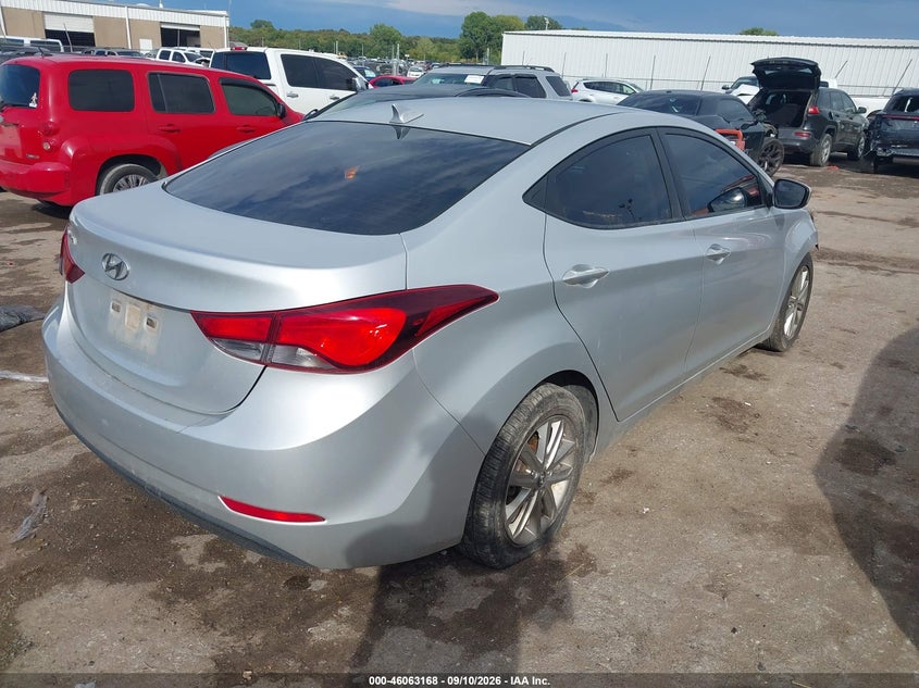 Vin: 5npdh4ae1fh627989, lot: 46562695, hyundai elantra se 20154