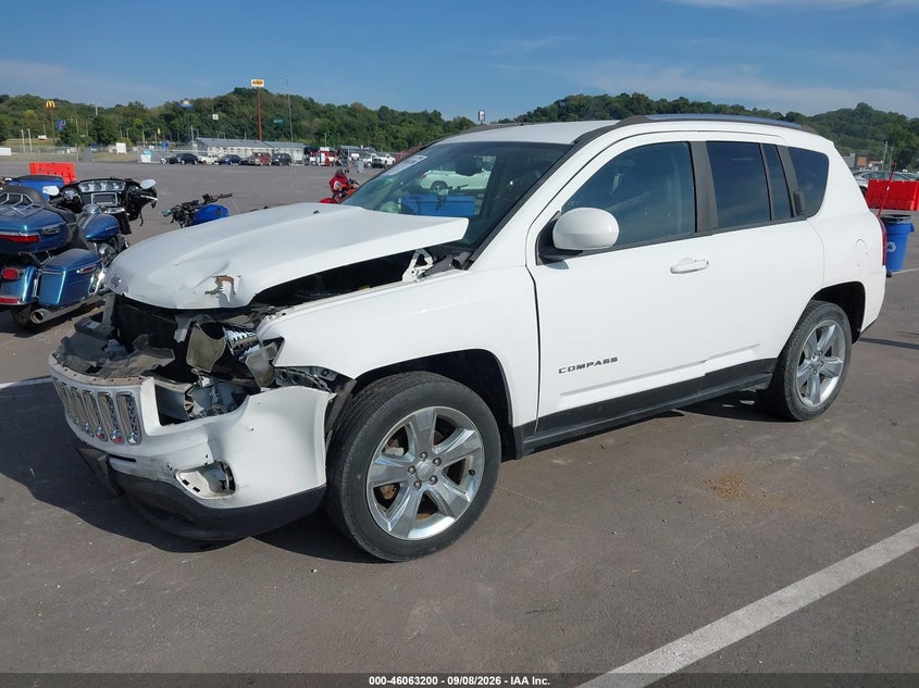 Vin: 1c4njceb3ed737756, lot: 46562727, jeep compass latitude 20142