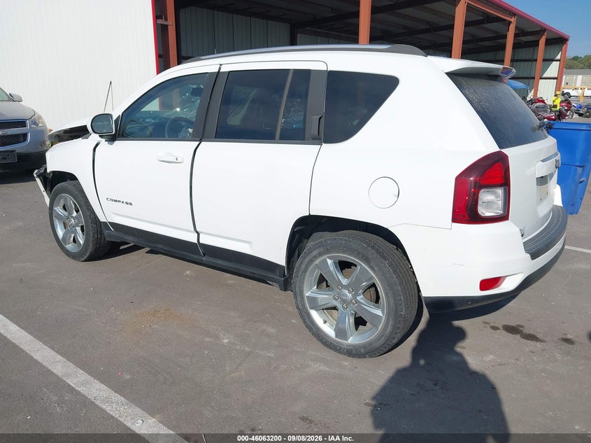 Vin: 1c4njceb3ed737756, lot: 46562727, jeep compass latitude 20143