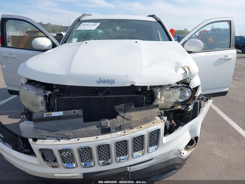 Vin: 1c4njceb3ed737756, lot: 46562727, jeep compass latitude 20144