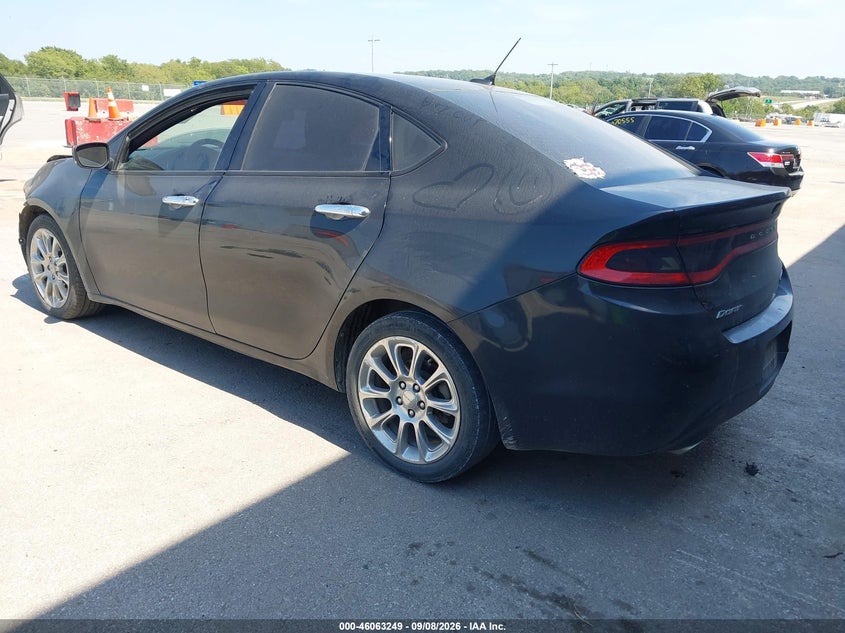 Vin: 1c3cdfch2dd143623, lot: 46562776, dodge dart limited 20133