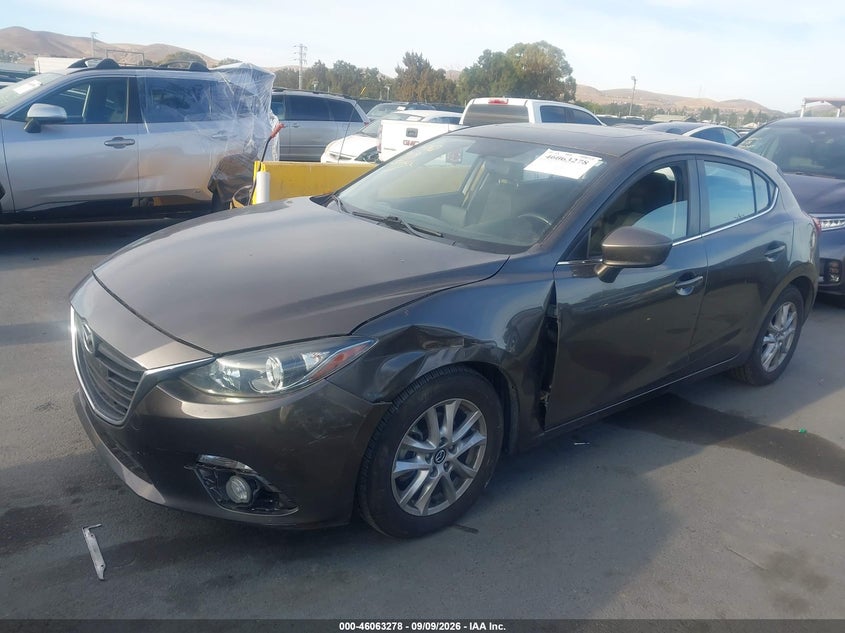 Vin: jm1bm1l73f1246605, lot: 46562805, mazda mazda3 i touring 20152