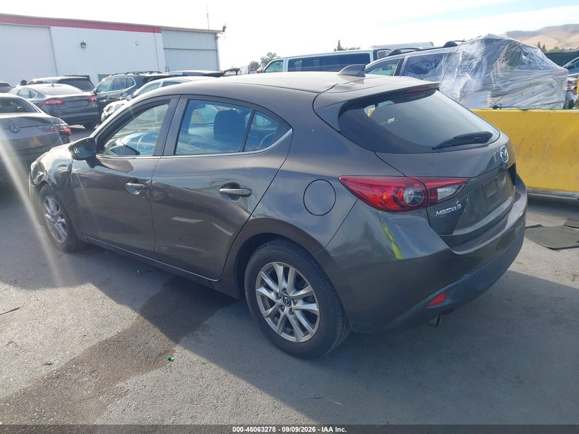 Vin: jm1bm1l73f1246605, lot: 46562805, mazda mazda3 i touring 20153