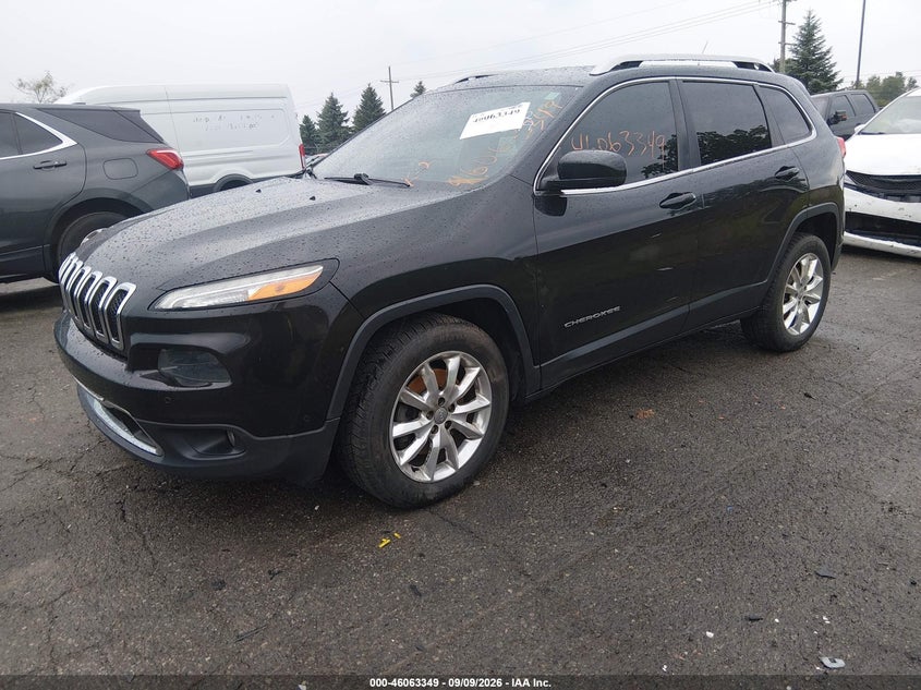 2014 Jeep Cherokee Limited, Right Front, IAAI, VIN 1C4PJMDS4EW232099 — photo 2