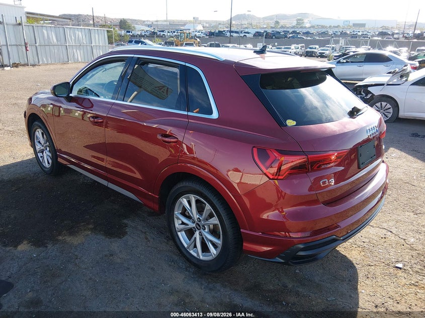 Vin: wa1eecf36n1062086, lot: 46562940, audi q3 premium plus 45 tfsi s line quattro tiptronic 20223
