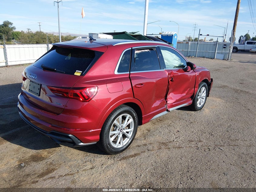Vin: wa1eecf36n1062086, lot: 46562940, audi q3 premium plus 45 tfsi s line quattro tiptronic 20224
