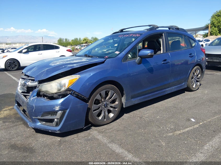 Vin: jf1gpay67g8289162, lot: 46562953, subaru impreza wagon 2.0i sport limited 20162