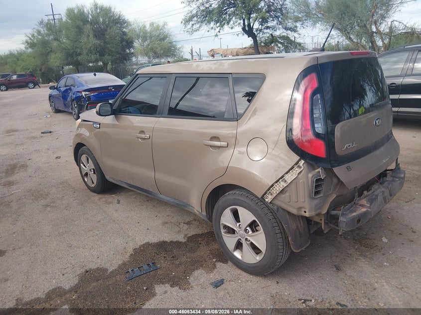 Vin: kndjn2a27f7216297, lot: 46562961, kia soul 20153