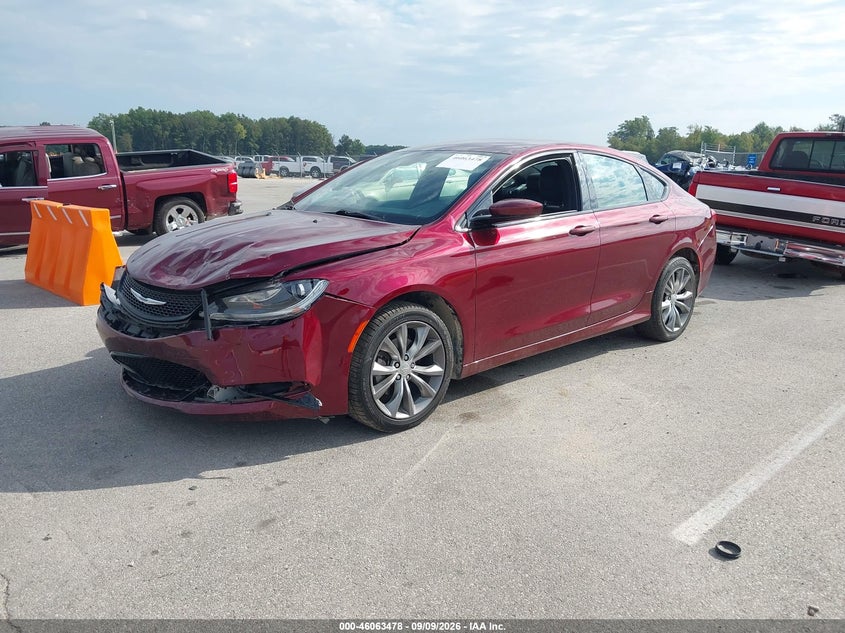 Vin: 1c3cccbb8gn175439, lot: 46563005, chrysler 200 s 20162