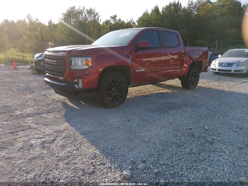 Vin: 1gtg6cenxm1110752, lot: 46563020, gmc canyon 4wd  short box elevation 20212