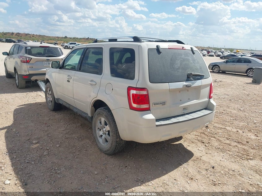Vin: 1fmcu0e75akd19290, lot: 46563228, ford escape limited 20103