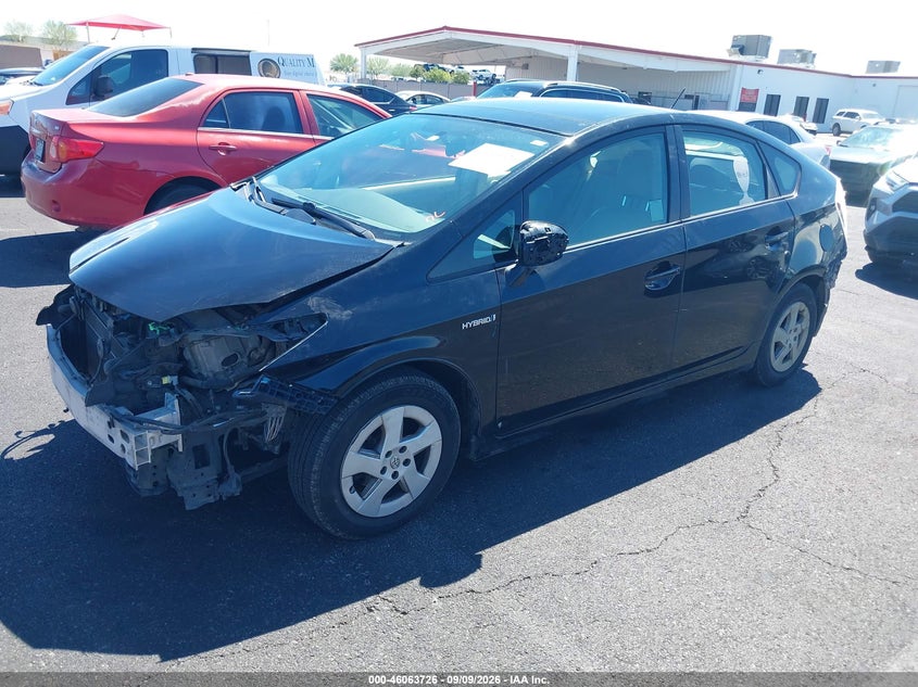Vin: jtdkn3du3b0282369, lot: 46563253, toyota prius three 20112