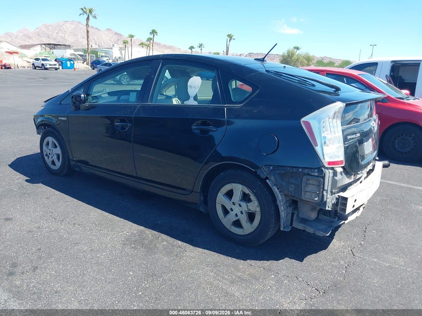 Vin: jtdkn3du3b0282369, lot: 46563253, toyota prius three 20113