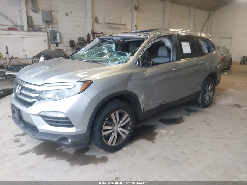 Vin: 5fnyf6h86gb093228, lot: 46563265, honda pilot ex-l 20162